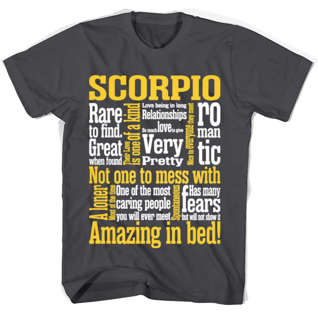 Amazing Scorpio T Shirts – Stylish Graphic Tees for Scorpio Zodiac Sign Amazing Scorpio T Shirts – Stylish Graphic Tees for Scorpio Zodiac Sign