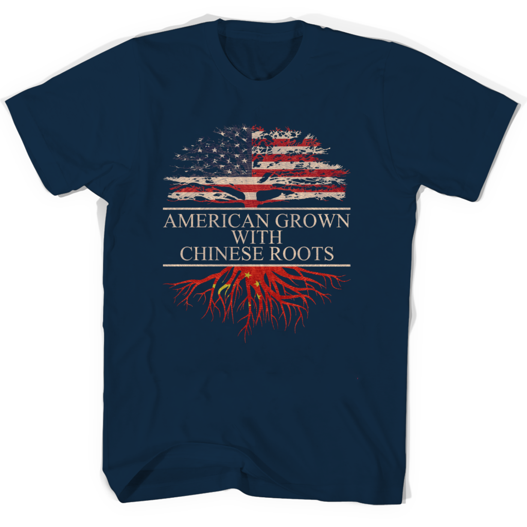 American Grown Chinese Roots Grandparents Day Shirts | Celebrate Grandparents with Unique Gifts