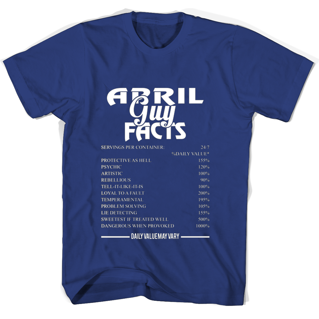 April Guy Facts 247 T Shirts: Protective As Hell, Daily Value Servings, Psychic 120 April Guy Facts 247 T Shirts: Protective As Hell, Daily Value Servings, Psychic 120