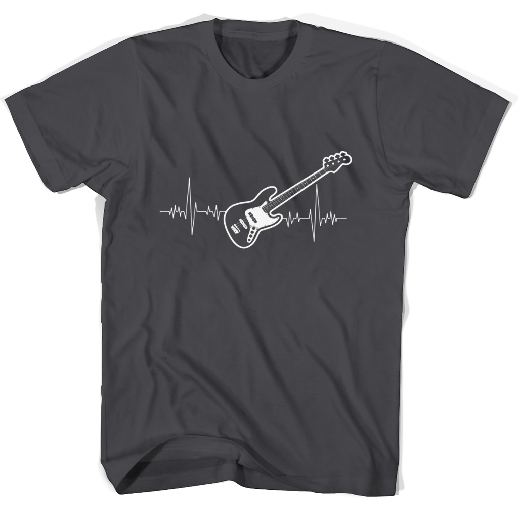 Bass Guitar Heartbeat T-Shirt – Perfect Gift for Bass Players Bass Guitar Heartbeat T-Shirt – Perfect Gift for Bass Players