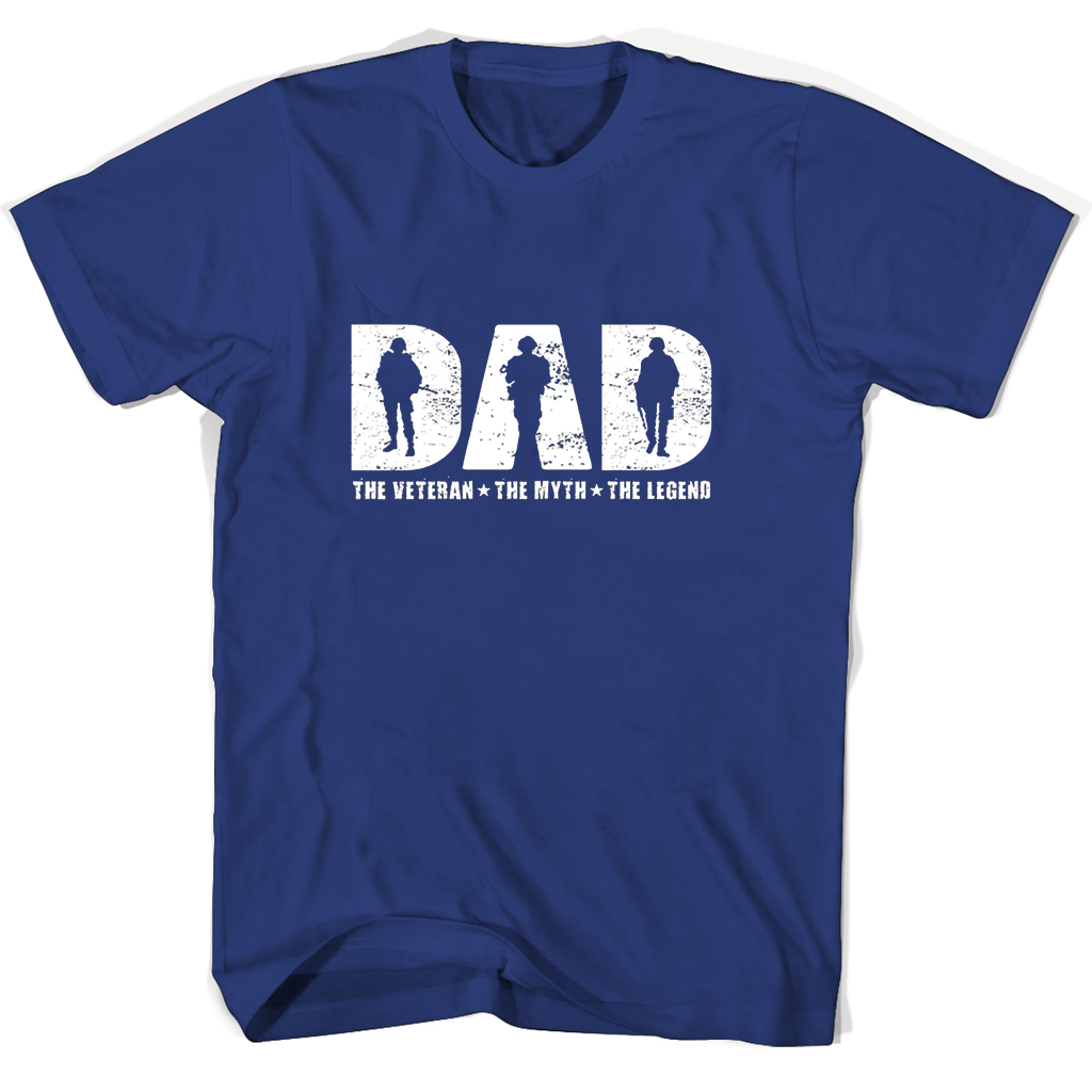 Dad The Veteran The Myth The Legend T-Shirts – Show Your Support & Honor Dad’s Service Dad The Veteran The Myth The Legend T-Shirts – Show Your Support & Honor Dad’s Service