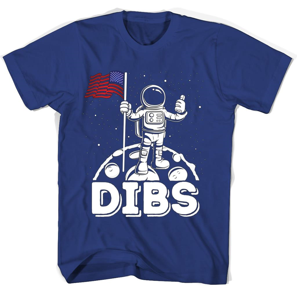 Dibs Flag On Moon Astronaut 4th Of July Space T-shirt Tshirt Dibs Flag On Moon Astronaut 4th Of July Space T-shirt Tshirt