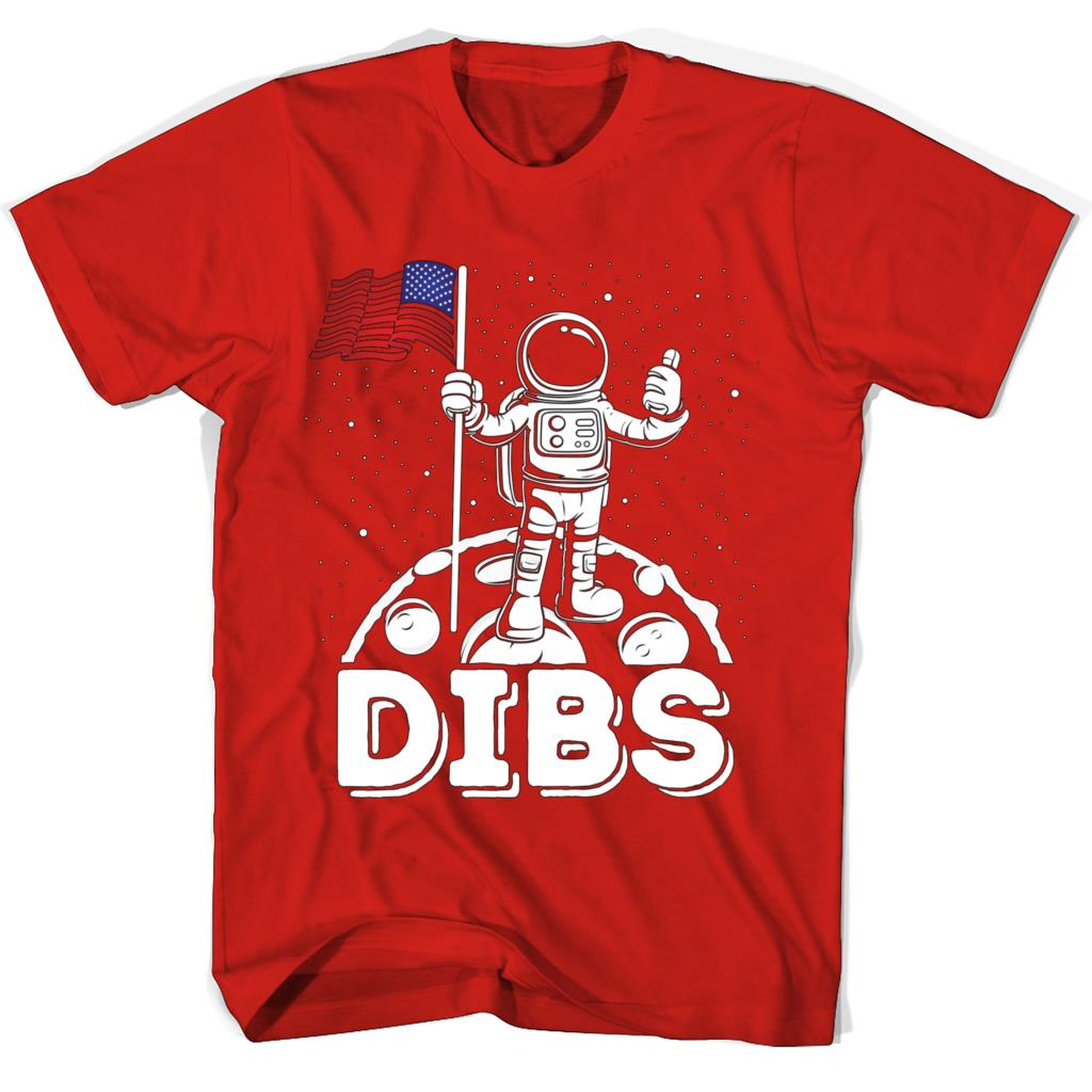 Dibs Flag On Moon Astronaut 4th Of July Space T-shirt Tshirt Dibs Flag On Moon Astronaut 4th Of July Space T-shirt Tshirt