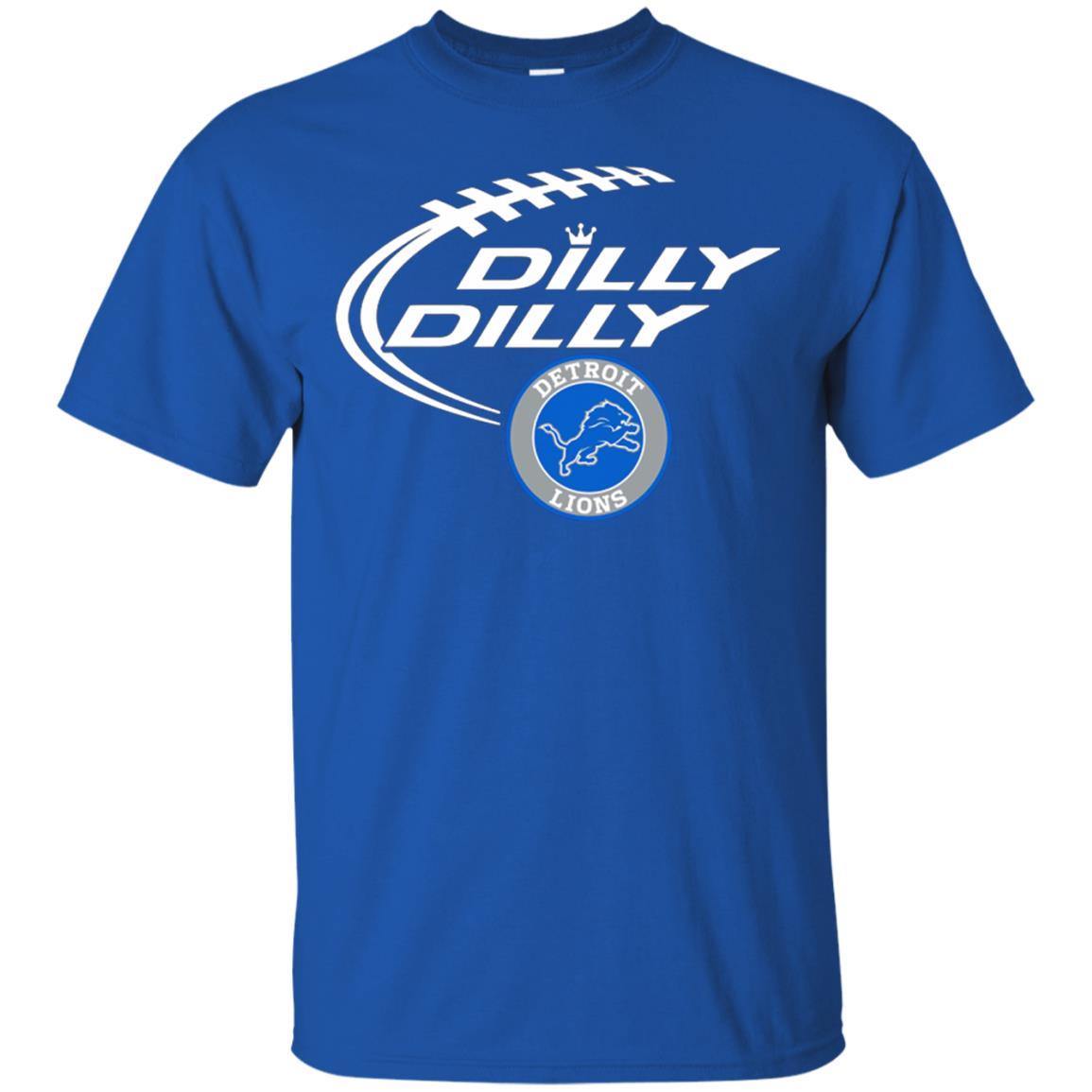 Detroit Lions Shirt – “Dilly Dilly” Design – Official NFL Apparel
