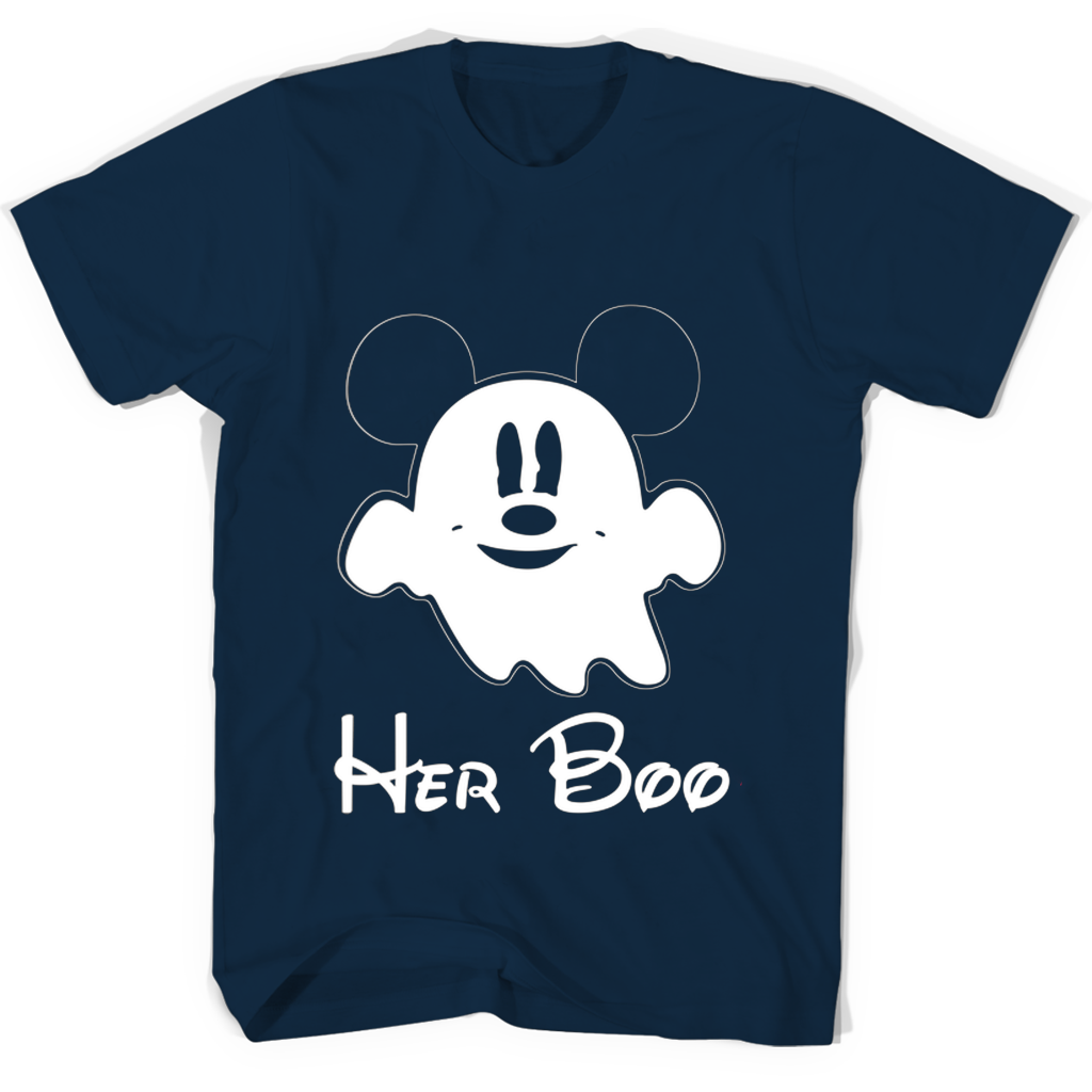 Disney Halloween “Her Boo” T-Shirts – Spooky Fun for Kids Disney Halloween “Her Boo” T-Shirts – Spooky Fun for Kids