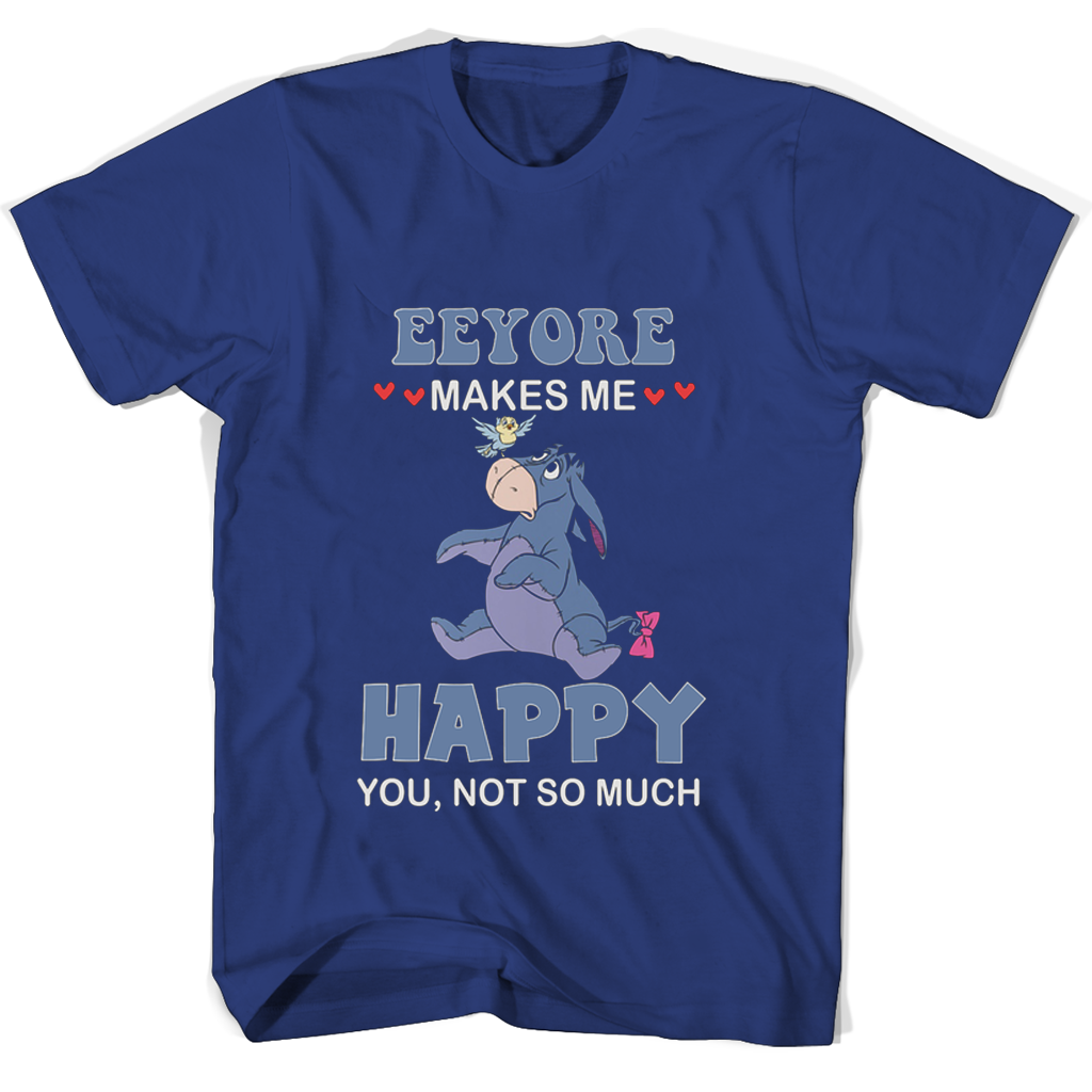 “Eeyore Makes Me Happy T-Shirts – Show Your Love for the Classic Character”