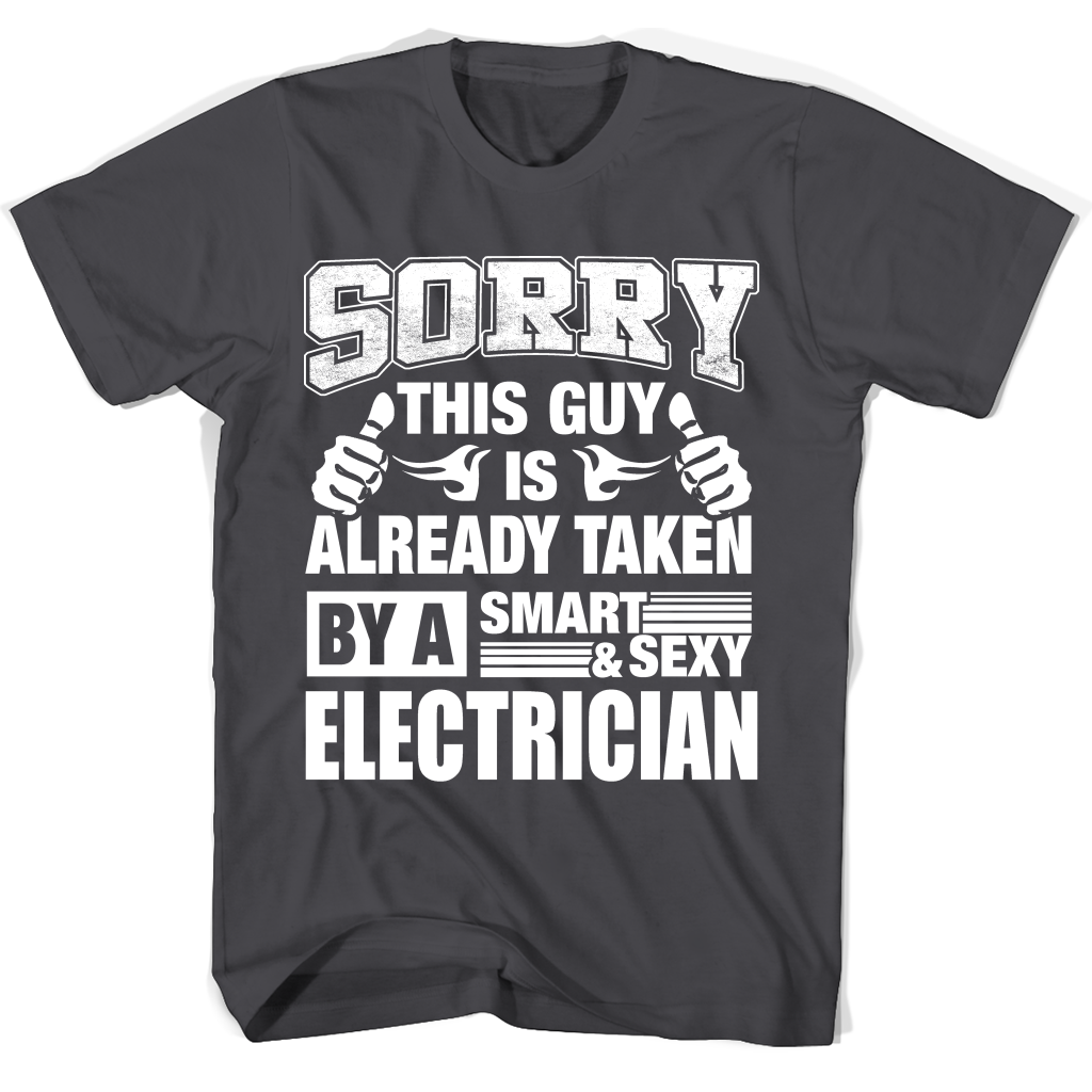 Electrician Couple Valentine T Shirts – Perfect Gift for Boyfriend or Husband