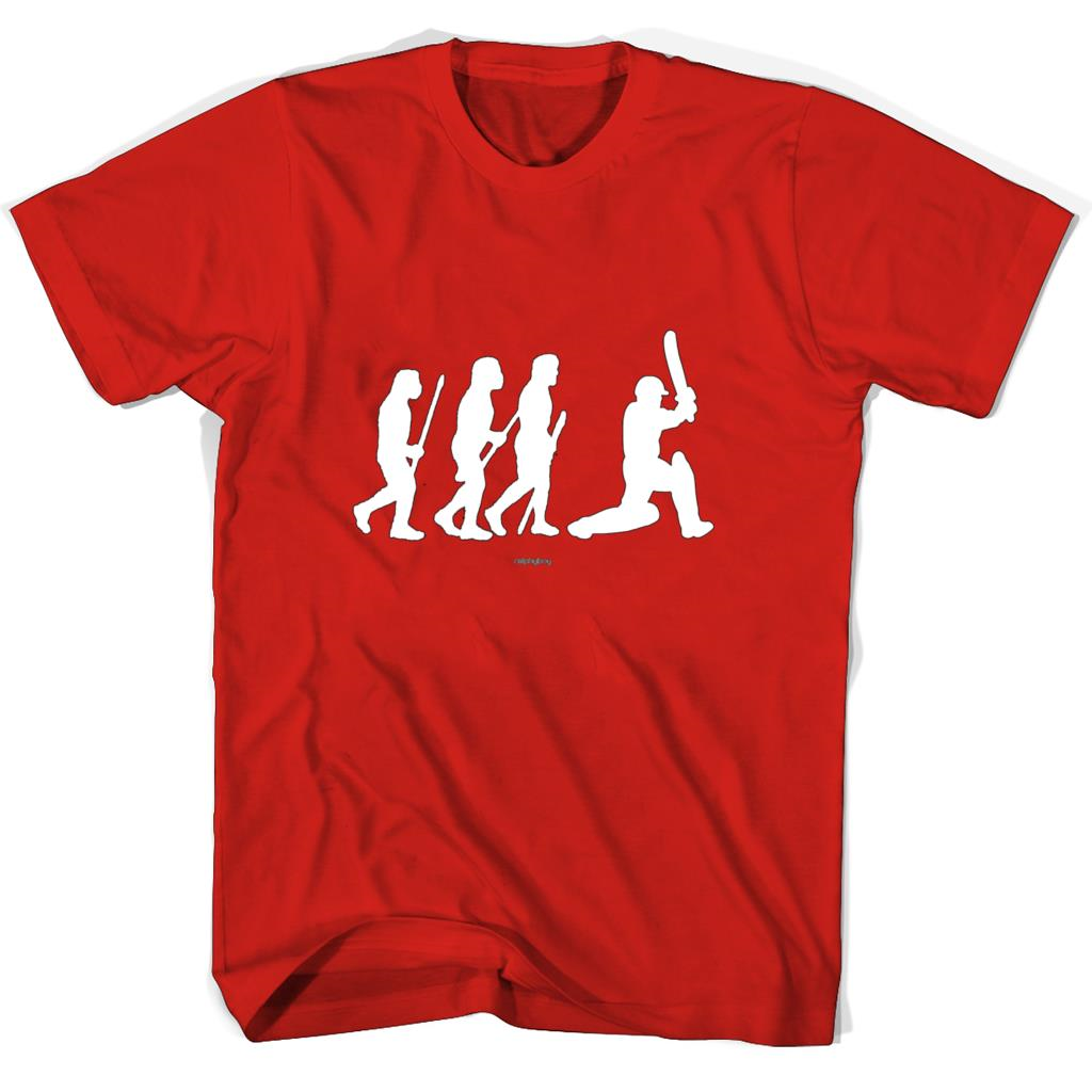 Evolution of Cricket White Silhouette T-Shirt | Stylish & Comfortable Evolution of Cricket White Silhouette T-Shirt | Stylish & Comfortable