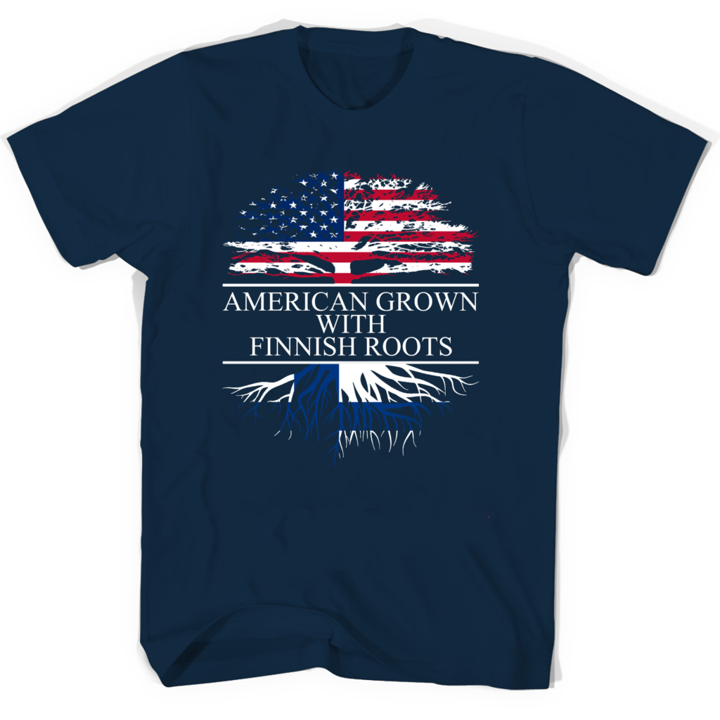 Finnish Roots American Grown Tree Grandparents Day Shirts – Perfect Gift for Grandparents