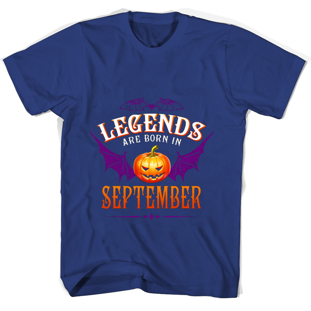 Legends Are Born In September T Shirts | Halloqueen Legends Are Born In September T Shirts | Halloqueen