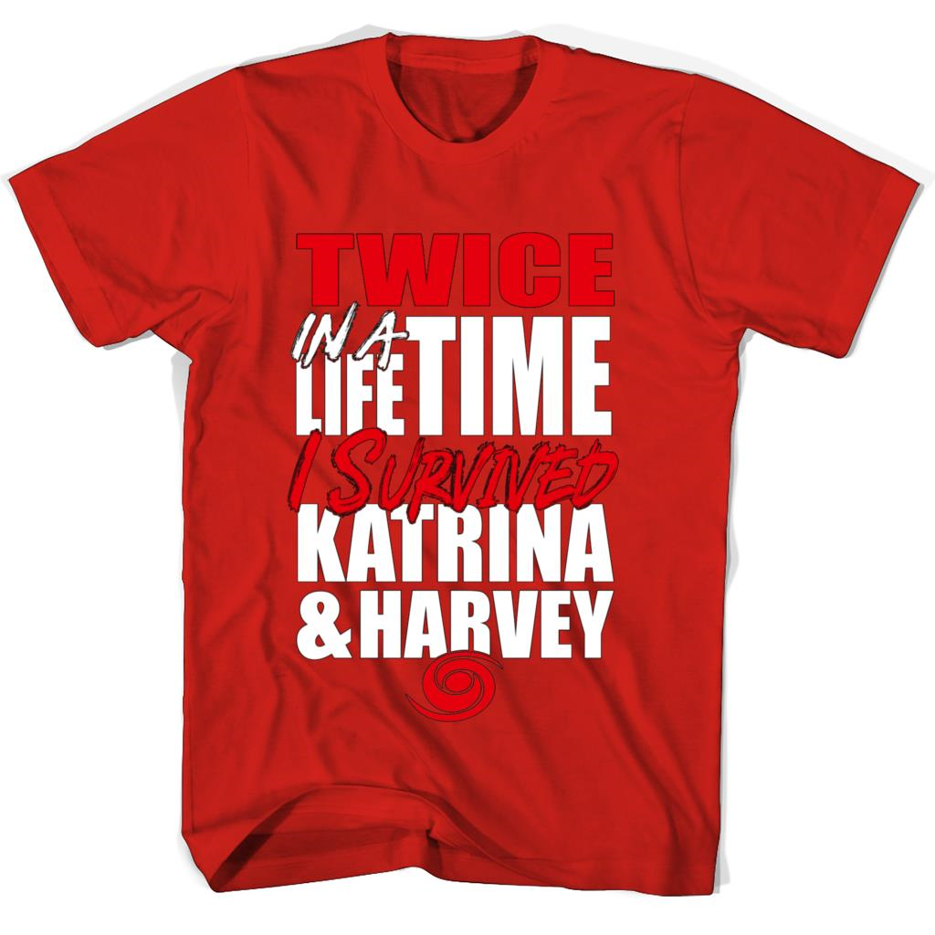 Harvey and Katrina Hurricane Survivor Tshirt – Show Support & Honor Survivors