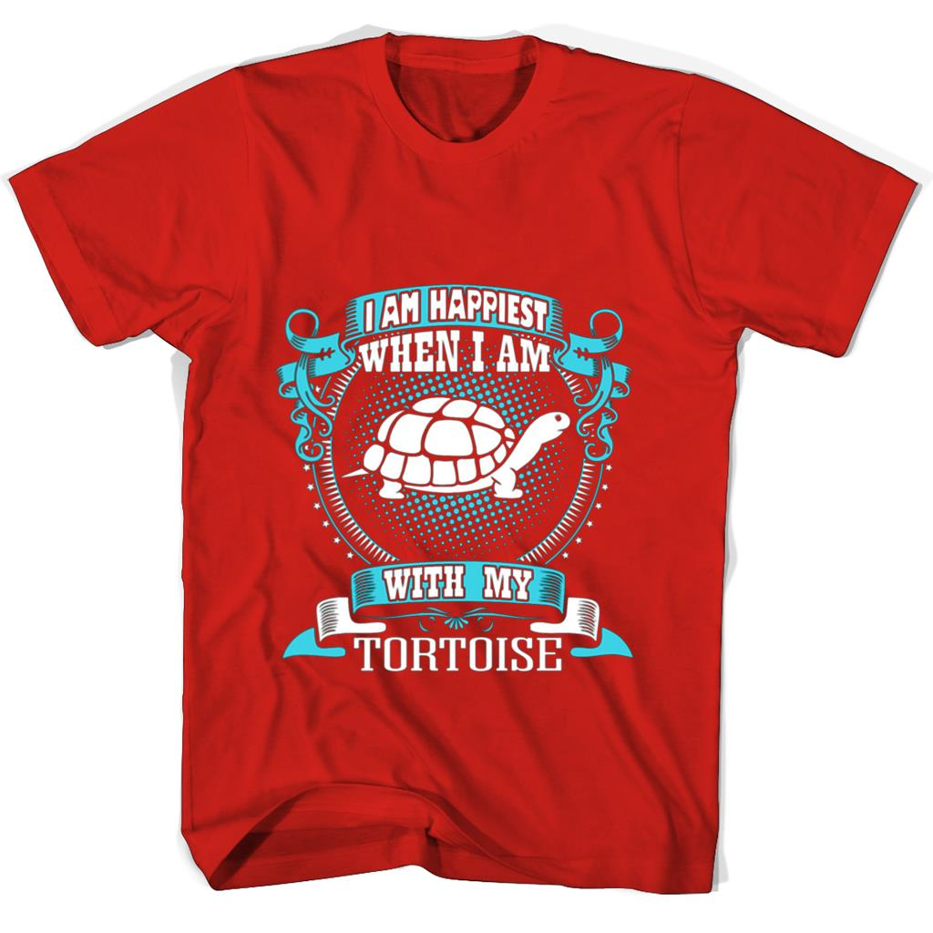 “I’m Happiest With My Tortoise T-Shirts: Comfort & Style” “I’m Happiest With My Tortoise T-Shirts: Comfort & Style”