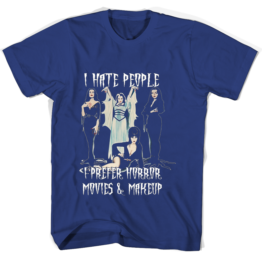 “Horror Movies Makeup Mug T-Shirt: Perfect for People Who Prefer Scary Movies” “Horror Movies Makeup Mug T-Shirt: Perfect for People Who Prefer Scary Movies”
