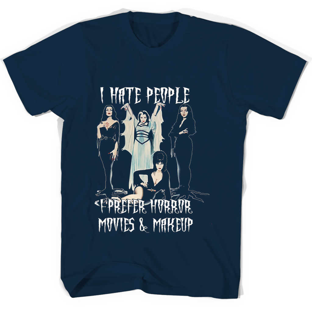 “Horror Movies Makeup Mug T-Shirt: Perfect for People Who Prefer Scary Movies” “Horror Movies Makeup Mug T-Shirt: Perfect for People Who Prefer Scary Movies”