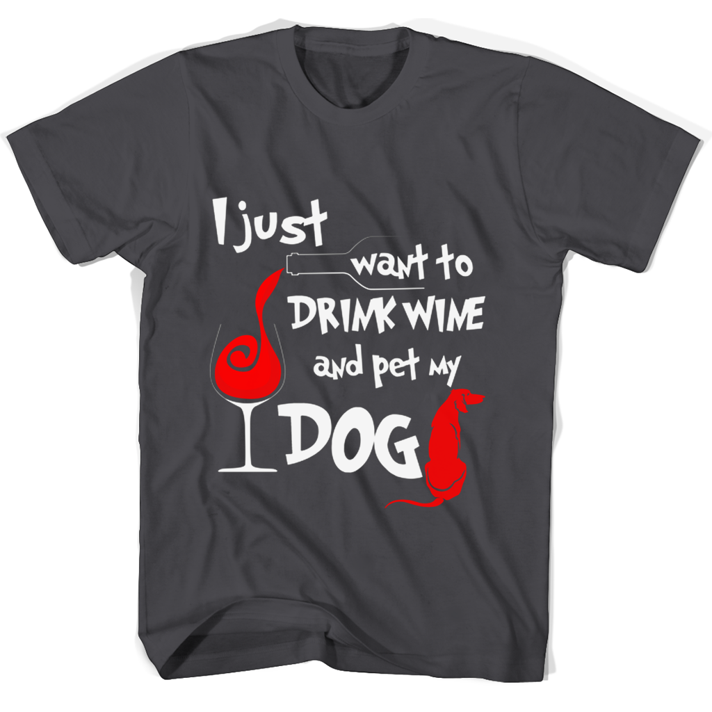“Funny Wine & Dog Lover T-Shirt – Perfect Gift Idea for Pet Owners” “Funny Wine & Dog Lover T-Shirt – Perfect Gift Idea for Pet Owners”