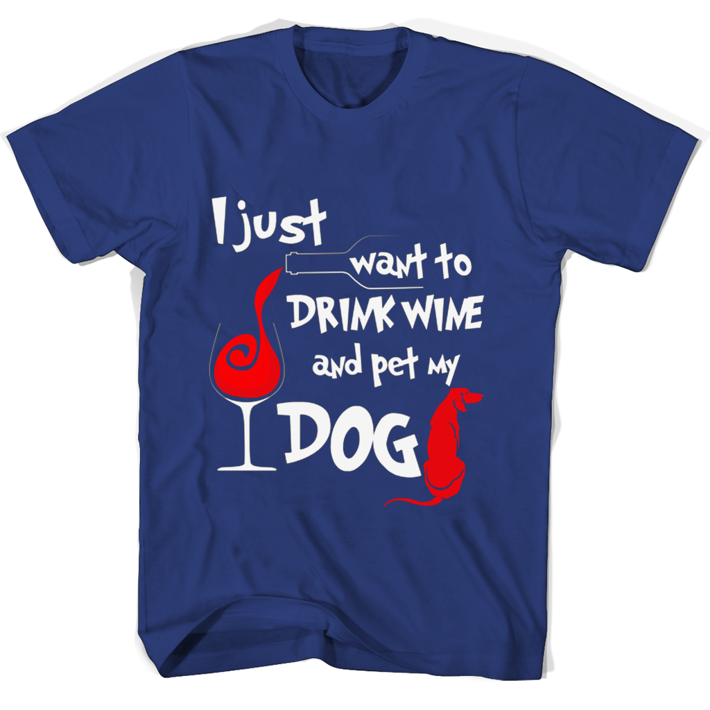 “Funny Wine & Dog Lover T-Shirt – Perfect Gift Idea for Pet Owners” “Funny Wine & Dog Lover T-Shirt – Perfect Gift Idea for Pet Owners”