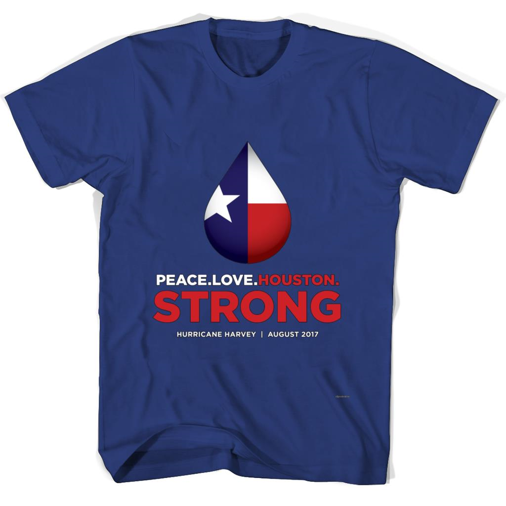 Peace Love Houston Strong – Hurricane Harvey T Shirts