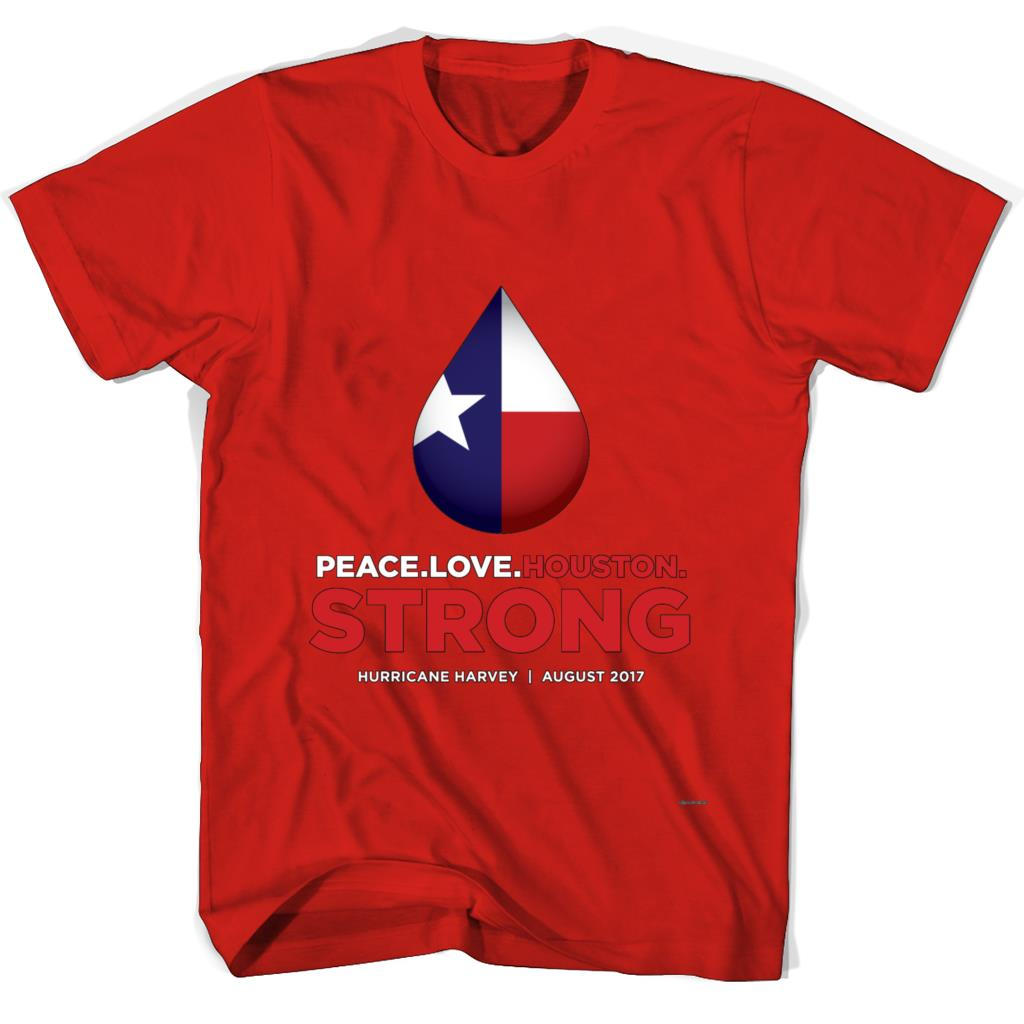 Peace Love Houston Strong – Hurricane Harvey T Shirts