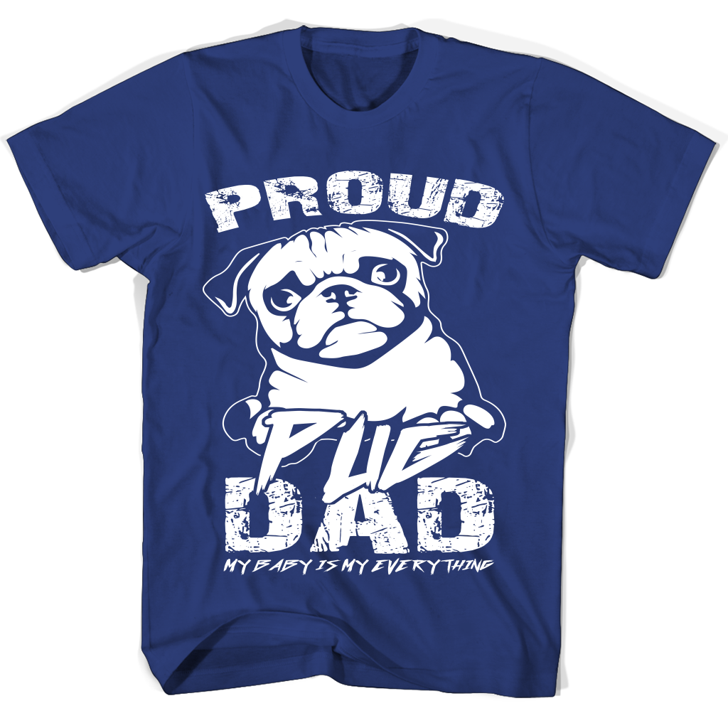Proud Pug Dad For Fathers Day T Shirts Proud Pug Dad For Fathers Day T Shirts