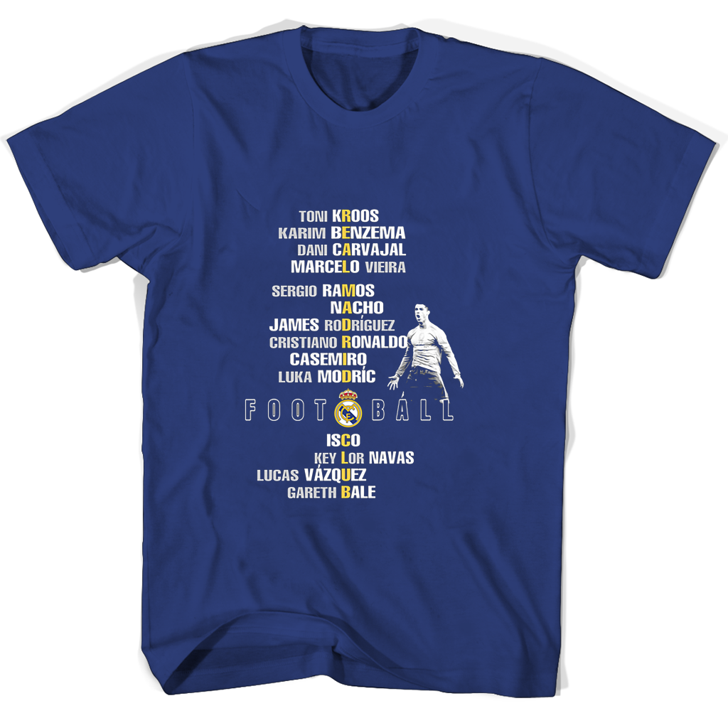 Real Madrid Club Toni Kroos Karim Benzema T Shirts Real Madrid Club Toni Kroos Karim Benzema T Shirts