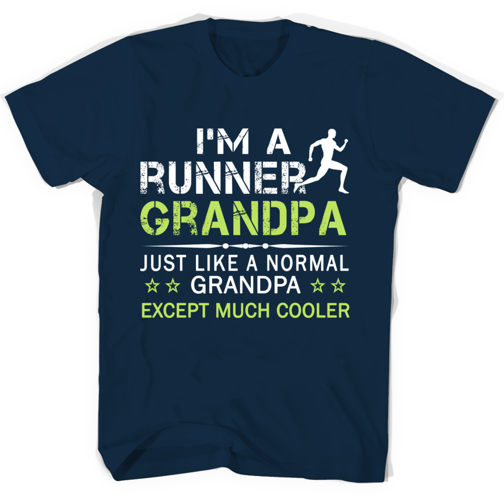Runner Grandpa Grandparents Day Shirts