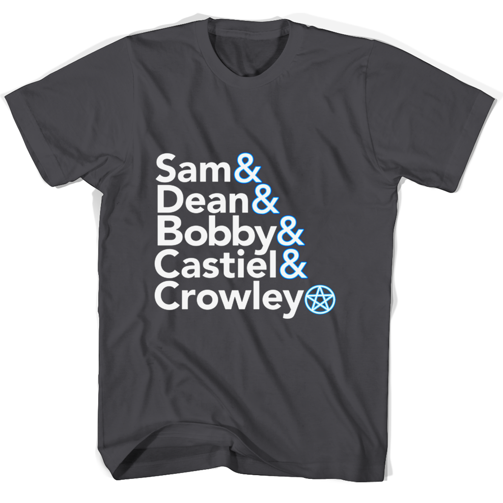 Sam Dean Bobby Castiel Crowley T Shirts