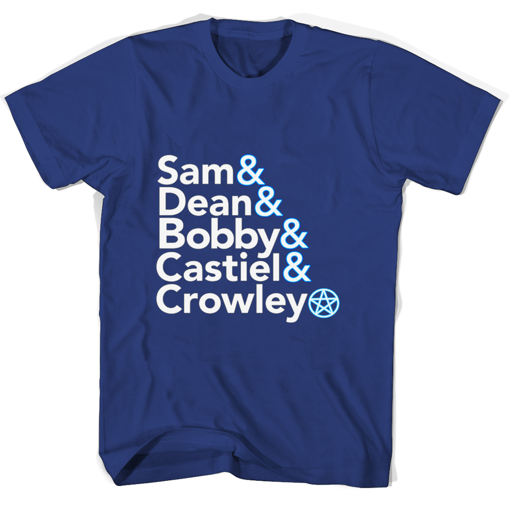 Sam Dean Bobby Castiel Crowley T Shirts