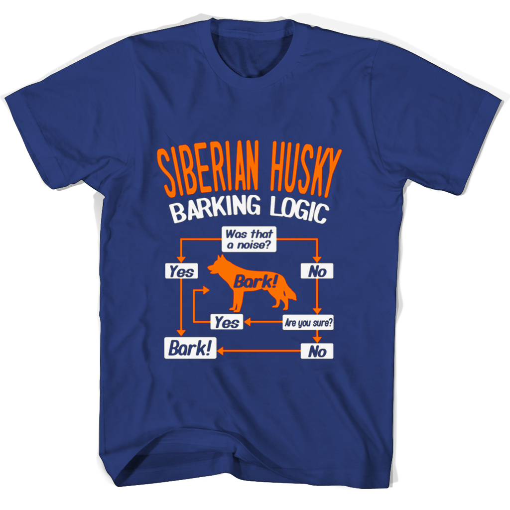 Siberian Husky Barking Logic T Shirts Siberian Husky Barking Logic T Shirts