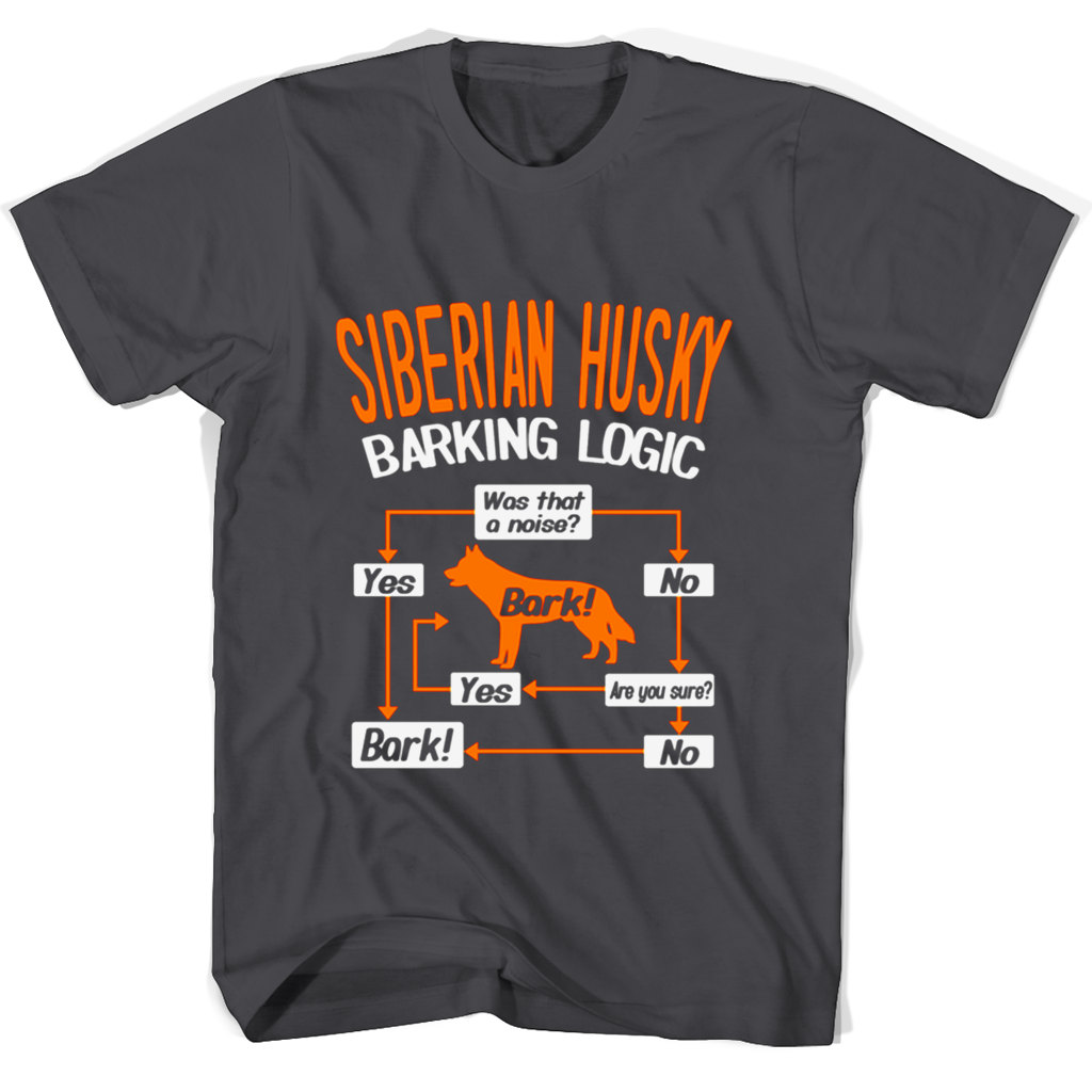 Siberian Husky Barking Logic T Shirts Siberian Husky Barking Logic T Shirts