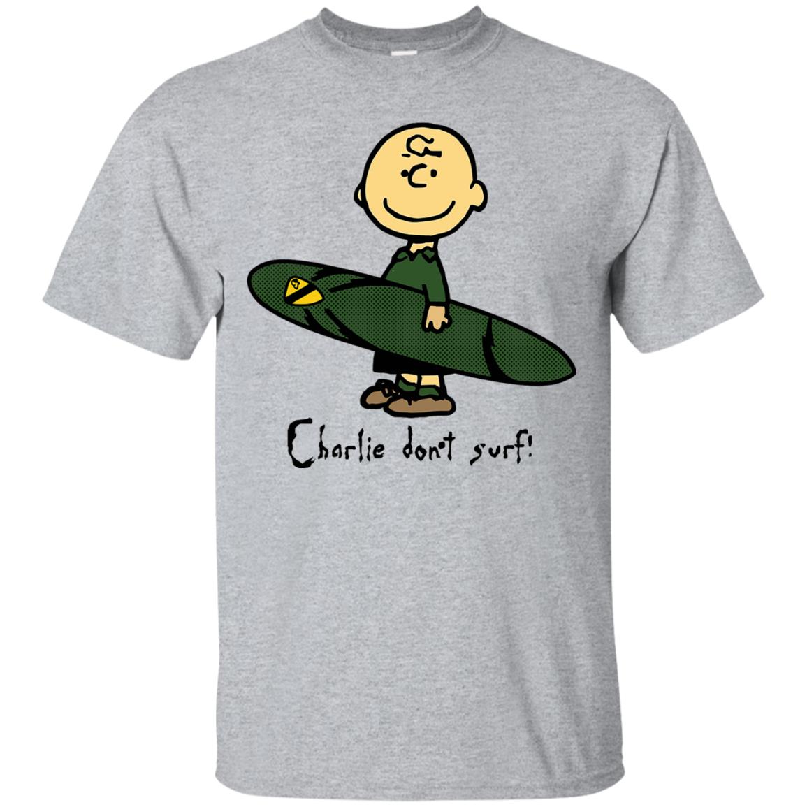 Snoopy Charlie Don't Surf T Shirts