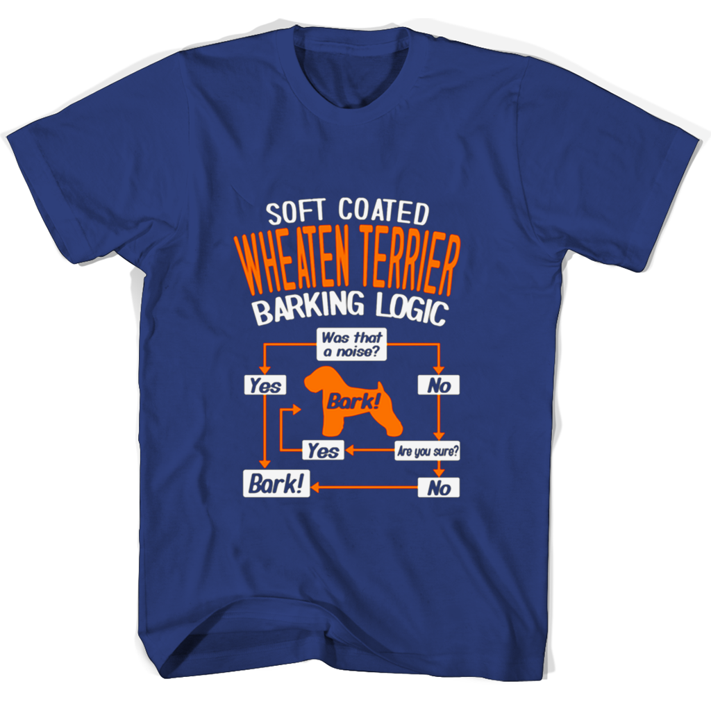 Soft Coated Wheaten Terrier Barking Logic T Shirts Soft Coated Wheaten Terrier Barking Logic T Shirts