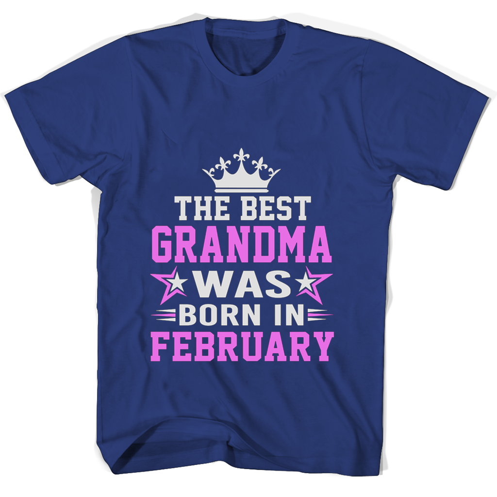 “Funny February Birthday T-Shirt – Perfect Gift for Grandma!”