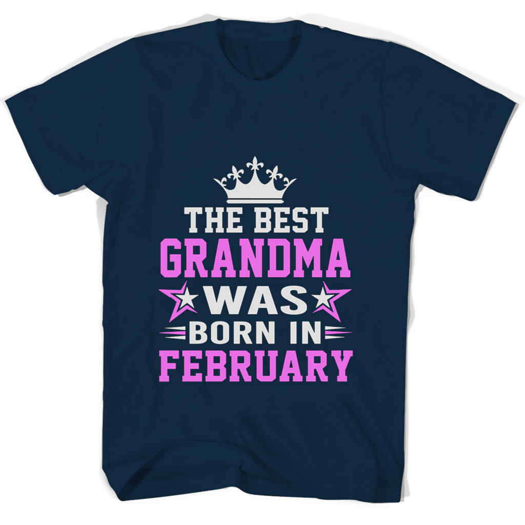 “Funny February Birthday T-Shirt – Perfect Gift for Grandma!”