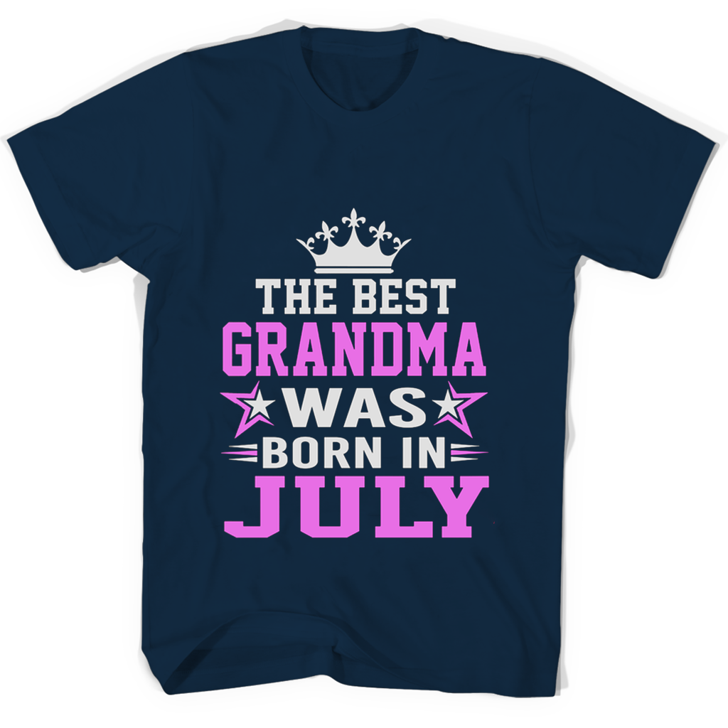 “Born in July T-Shirts: The Best Grandma Gift Idea” “Born in July T-Shirts: The Best Grandma Gift Idea”