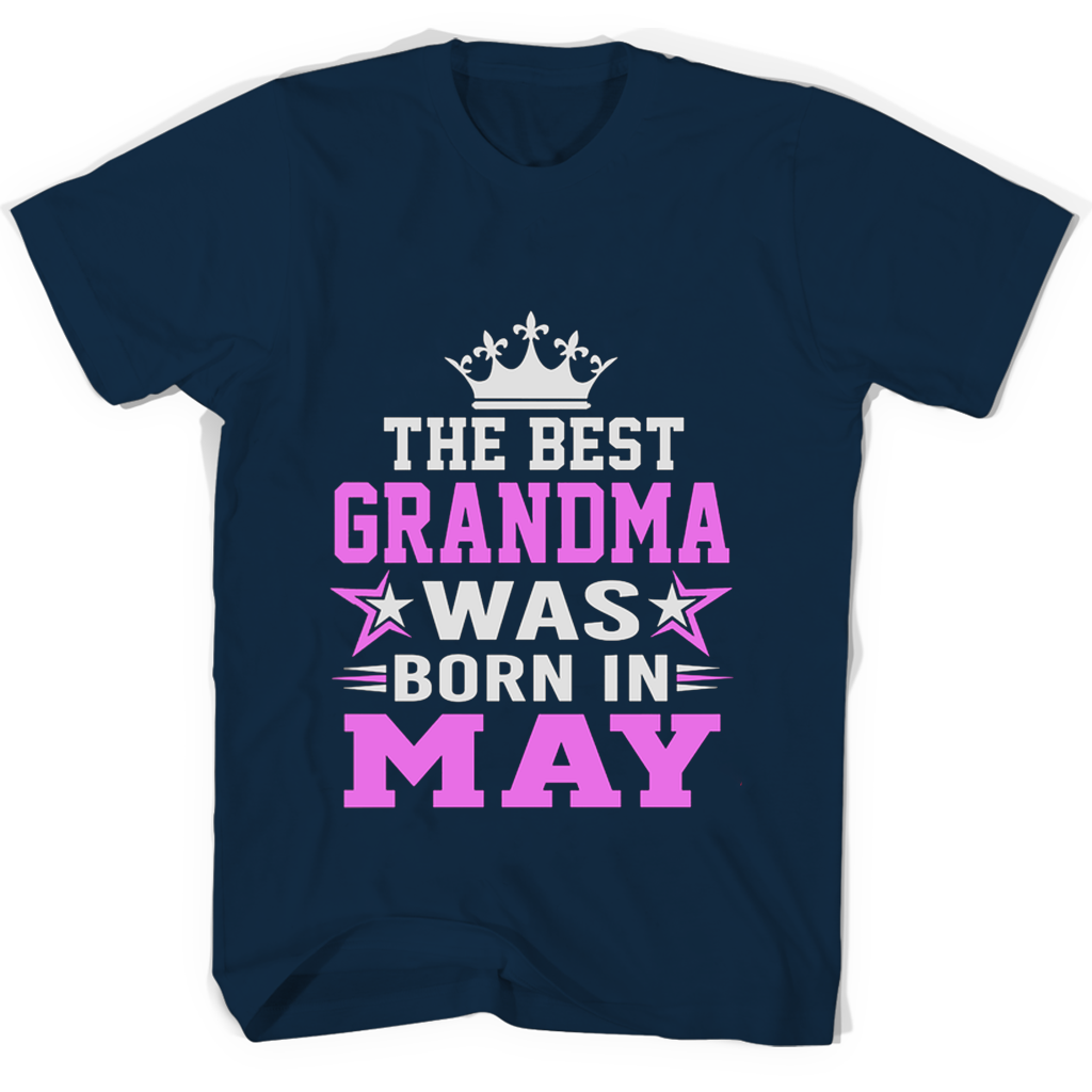 “Funny May Birthday T-Shirt for Grandma – The Best Grandma!” “Funny May Birthday T-Shirt for Grandma – The Best Grandma!”