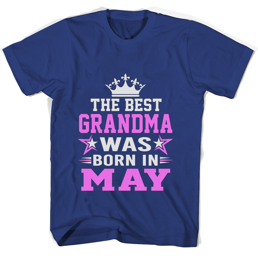 “Funny May Birthday T-Shirt for Grandma – The Best Grandma!” “Funny May Birthday T-Shirt for Grandma – The Best Grandma!”