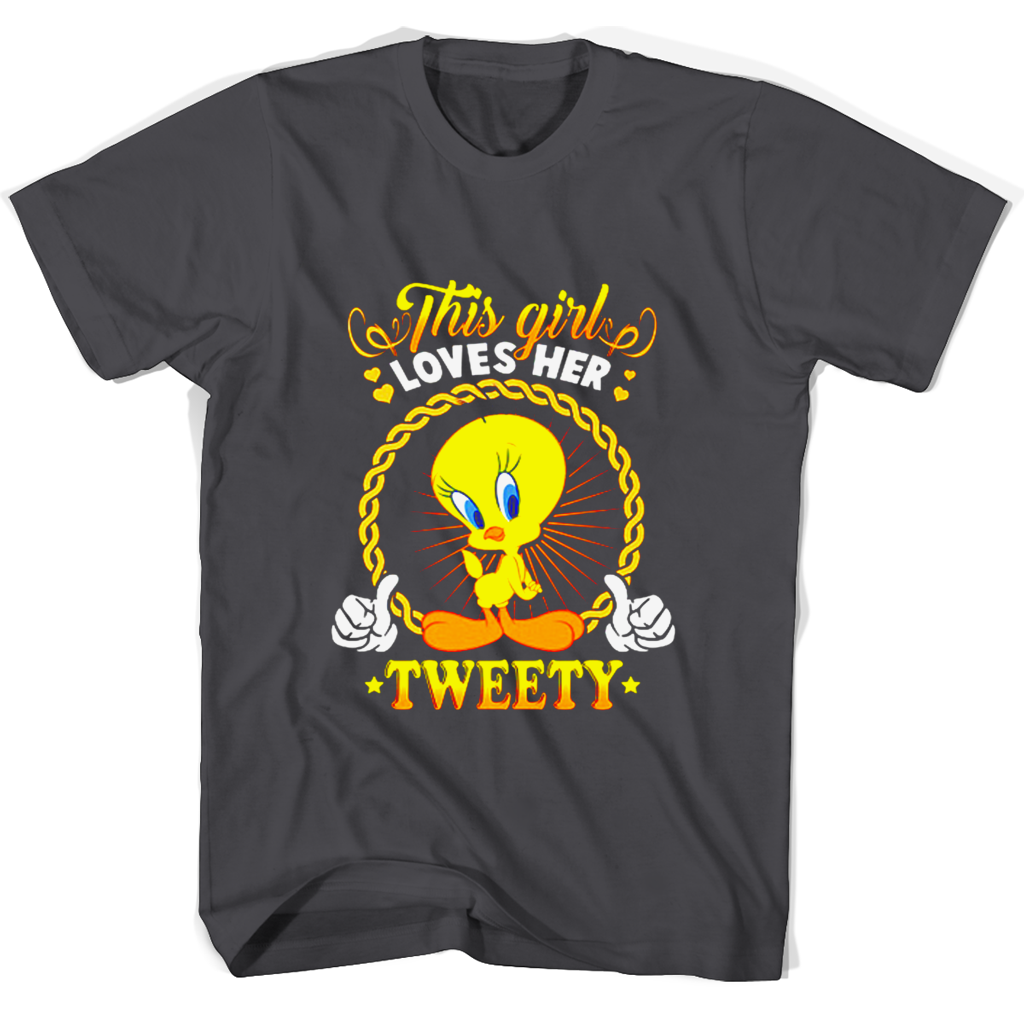 “Cute Tweety T-Shirts for Girls: This Girl Loves Her Tweety” “Cute Tweety T-Shirts for Girls: This Girl Loves Her Tweety”