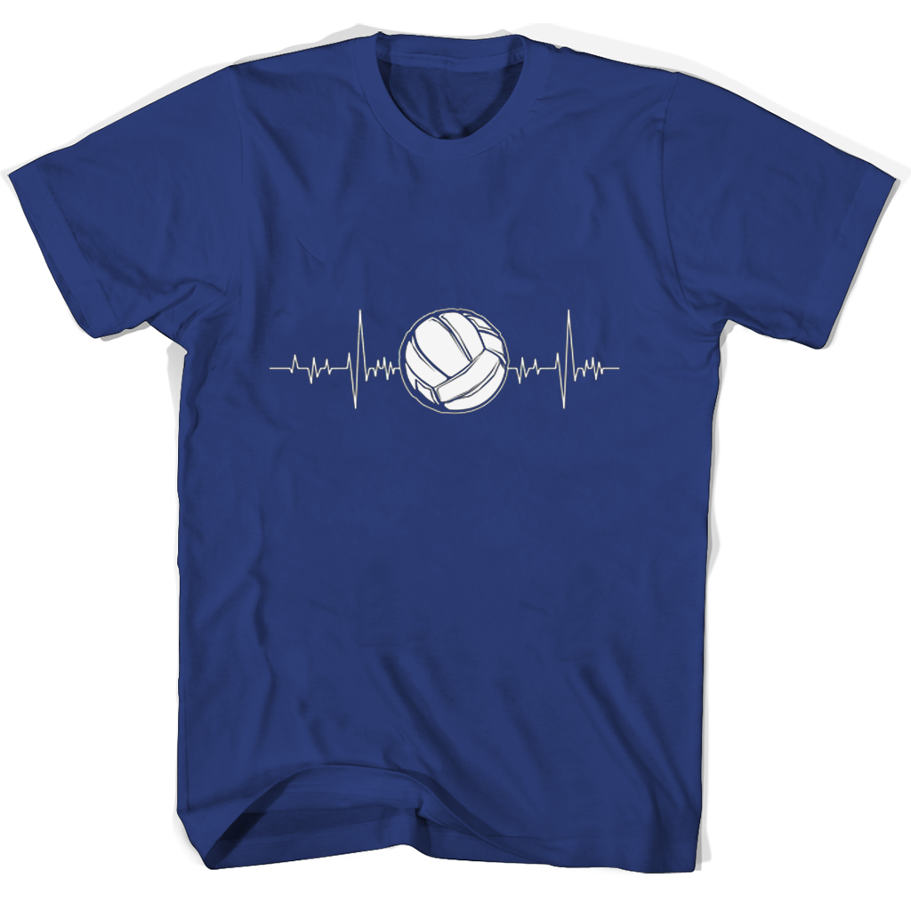 Volleyball Heartbeat T Shirts | Stylish & Comfortable Athletic Apparel