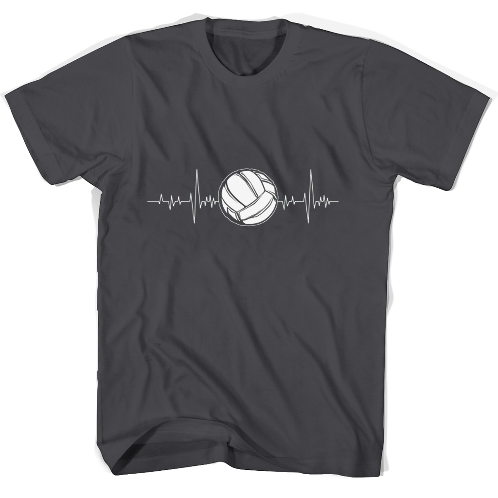Volleyball Heartbeat T Shirts | Stylish & Comfortable Athletic Apparel