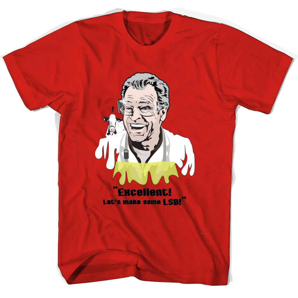 “Walter Bishop T-Shirt: Get Ready to Make Some LSD!” “Walter Bishop T-Shirt: Get Ready to Make Some LSD!”